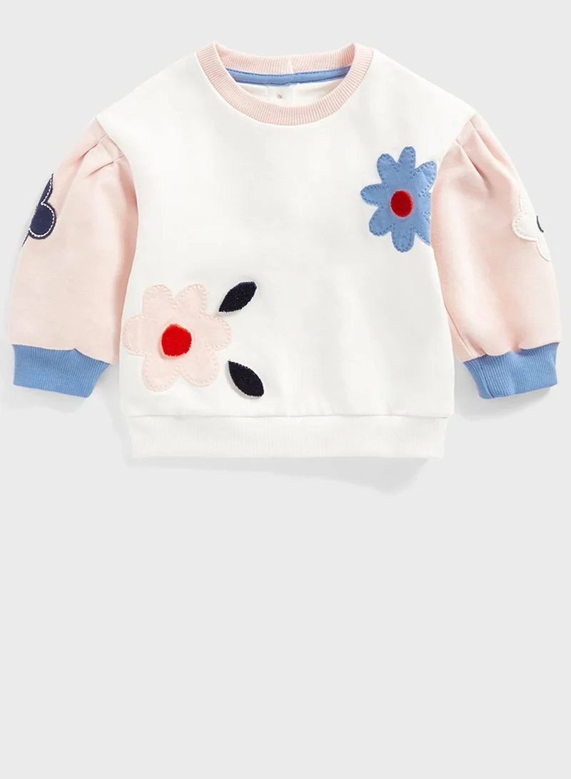 mothercare Kids Flower Print Sweatshirt