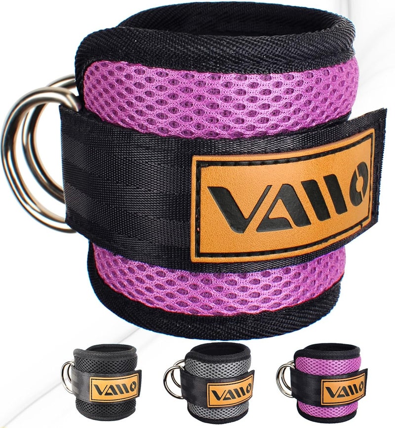 VAIIO Ankle Straps for Cable Machines,Adjustable Comfort fit Neoprene, Reinforce Double D-Ring - Premium Ankle Cuffs to Improve Abdominal Muscles, Lift The Butts, Tone The Legs for Men & Women - Image 1