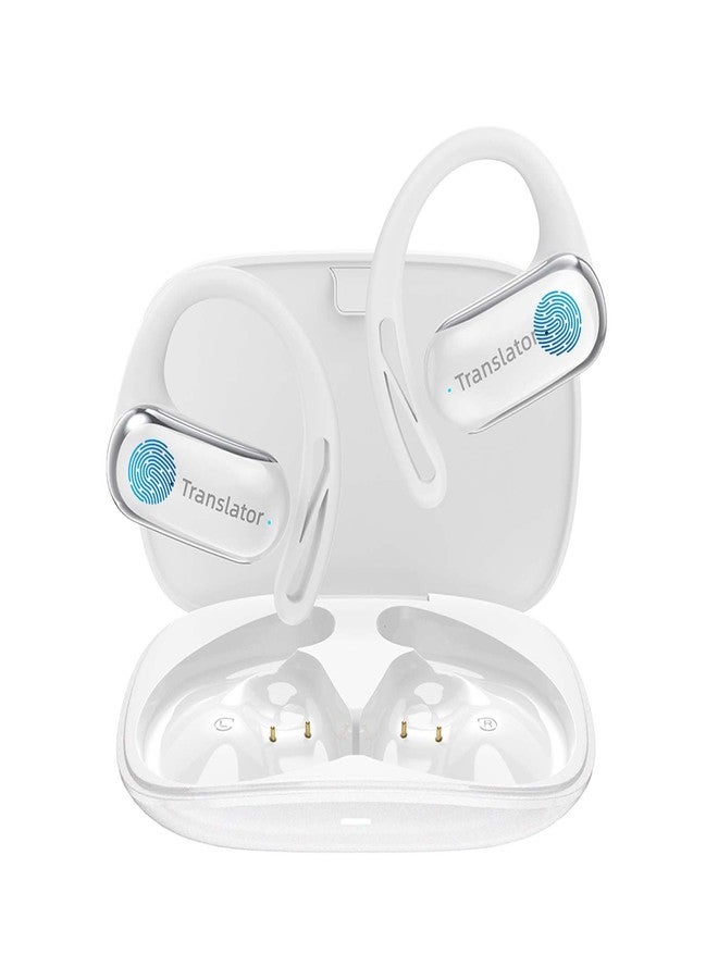 Wooask AI Translation Earbuds Real Time, 144 Language Translator Earbuds Open Ear Design 3-in-1 AI Translation Earbuds Real Time F56 White (No Offline Package) (No Offline Package) - Image 1