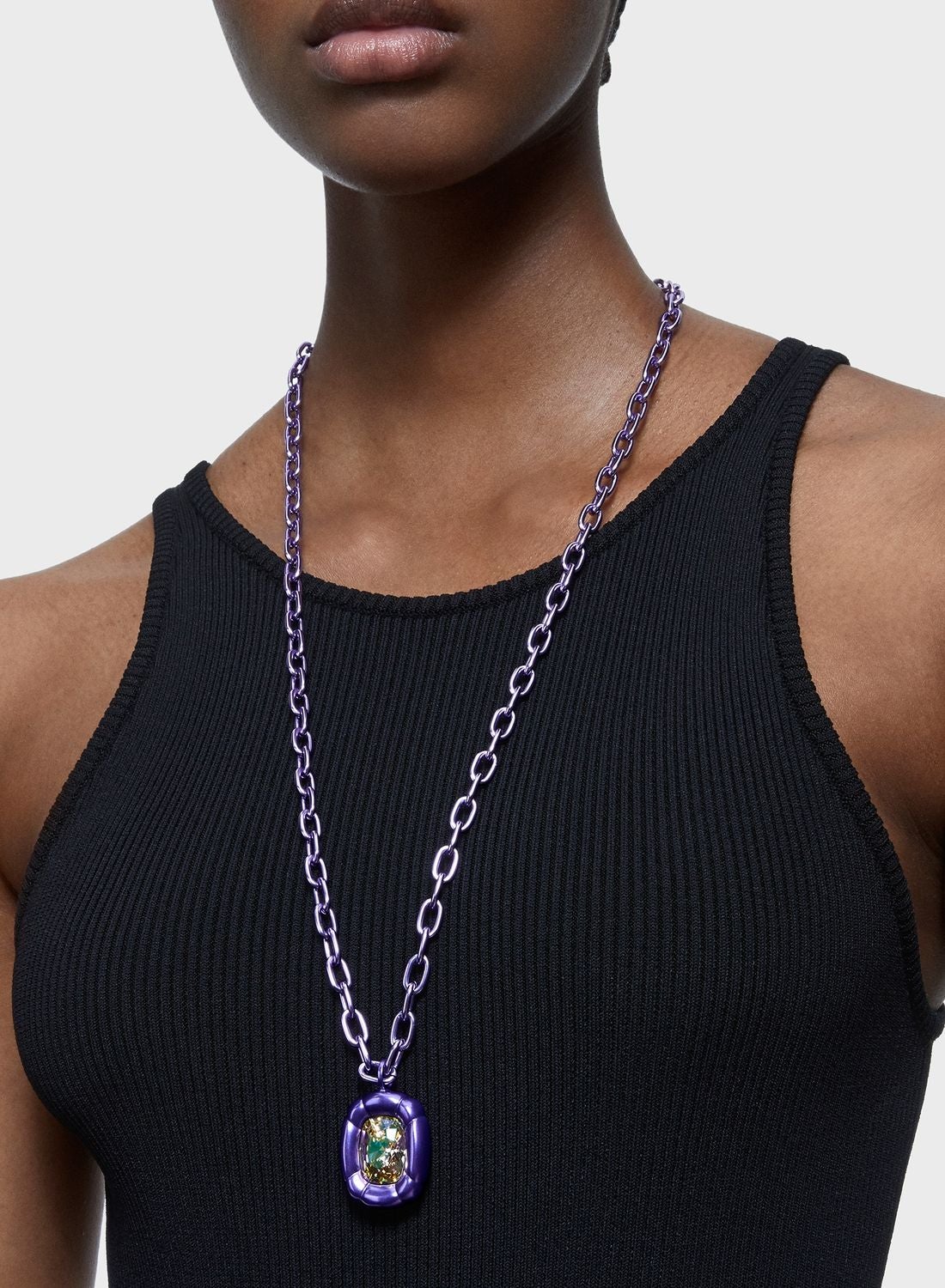 Buy Swarovski Purple Dulcis Necklace for Women in KSA