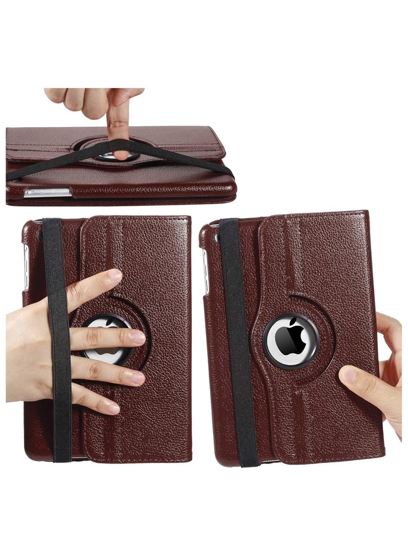 iPad Mini 6 (6th Generation 8.3 Inch) - Rotating 360 Degree Swiveling Stand Protective Back Cover, for iPad Mini 6 2021 Model Brown - Image 2