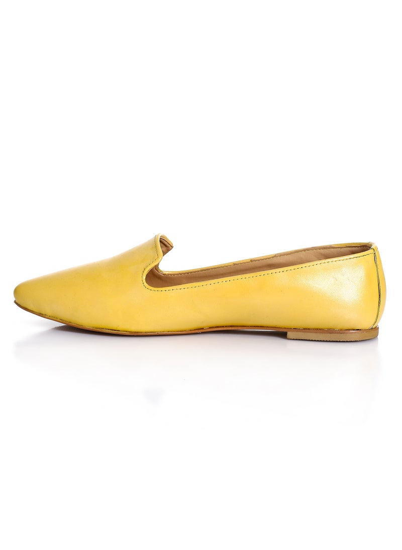 Mr.joe Espadrilles Toecap Slip On Leather Flats For Women  - Image 2