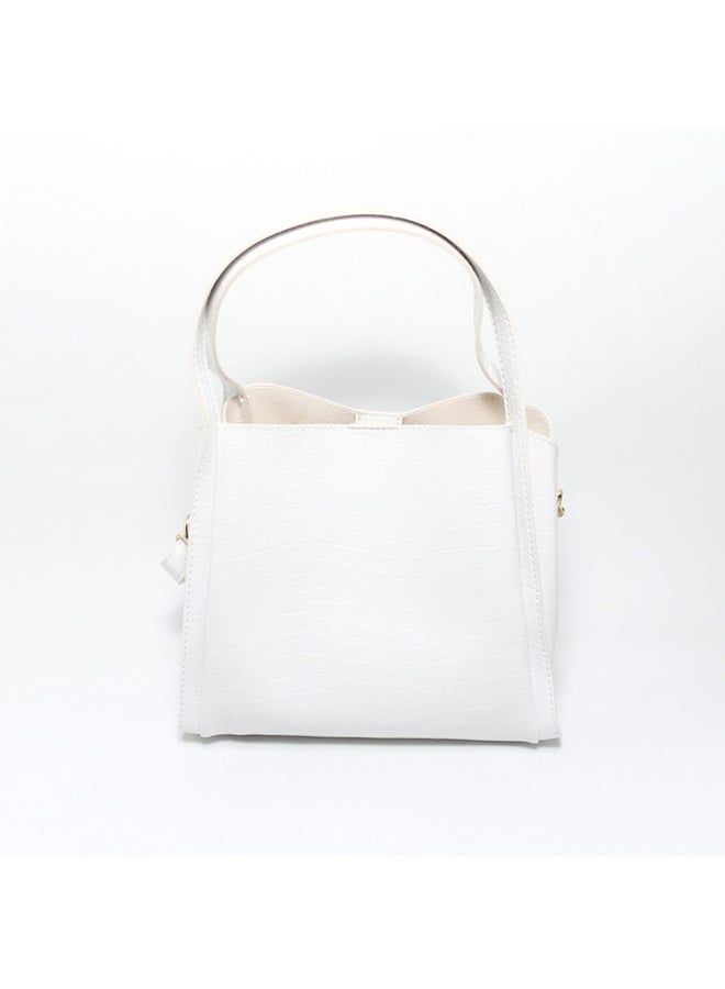 Glitter Women Hand Bag - White - Image 2