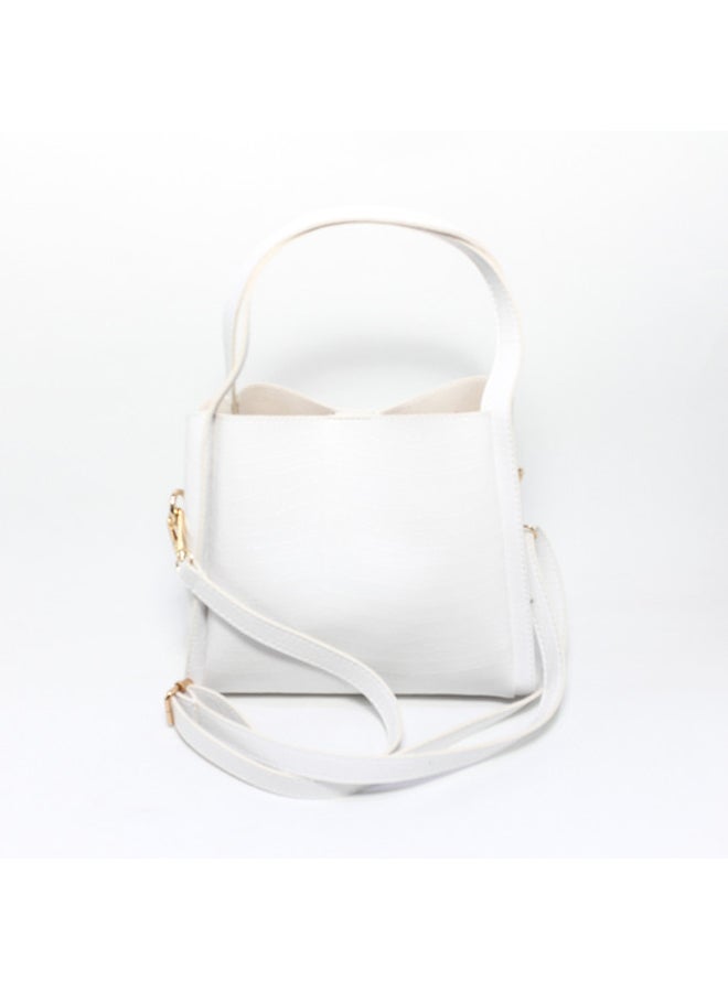 Glitter Women Hand Bag - White - Image 3