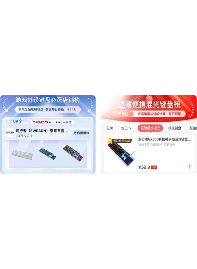 Eweadn Gx300 Mechanical Feel Keyboard And Mouse Set For Gaming, E-Sports, Wired Desktop And Laptop, Office, Film Keyboard And Mouse, Pubg Accessories, Metal Black With Mixed Light - Image 3