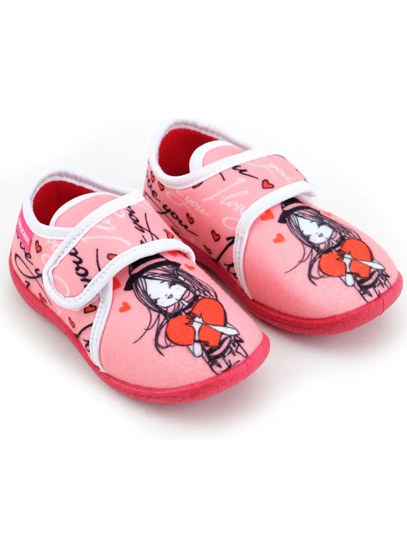 Gezer Winter Girl Velcro Adjustable Comfortable Sole Slippers Home Nursery Shoes