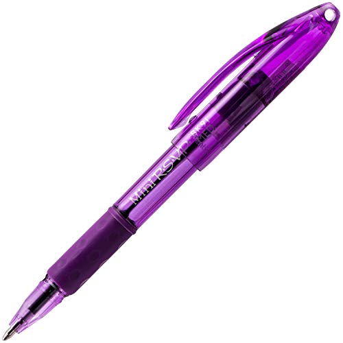 Pentel RSVP Mini Ballpoint Pen, (1.0mm) Medium Line, Violet Ink, 12 Count (Pack of 1) (BK91MNV-V) - Image 3