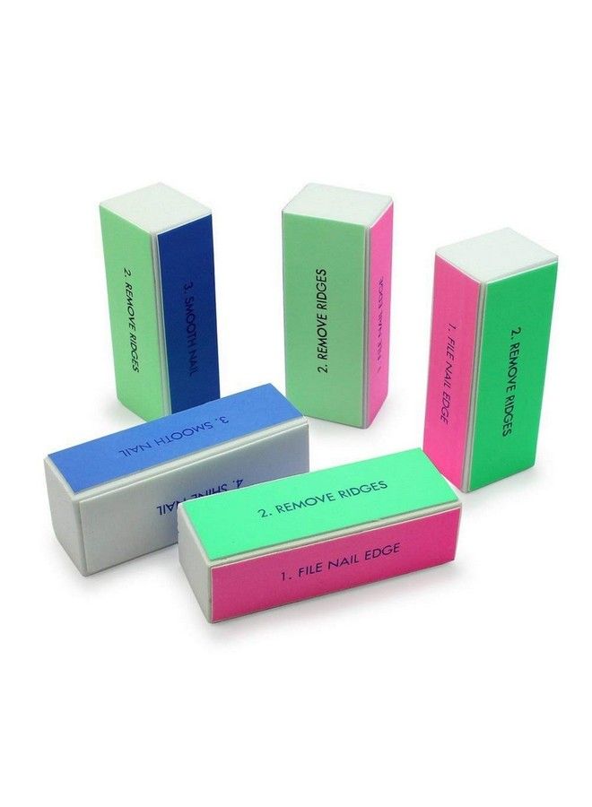 Yimart 5Pcsset Nail Art Buffer Block Nail File For Nail Polish Uv Gel Manicure Pedicure Buffing Sanding Polish (Flower) - Image 2