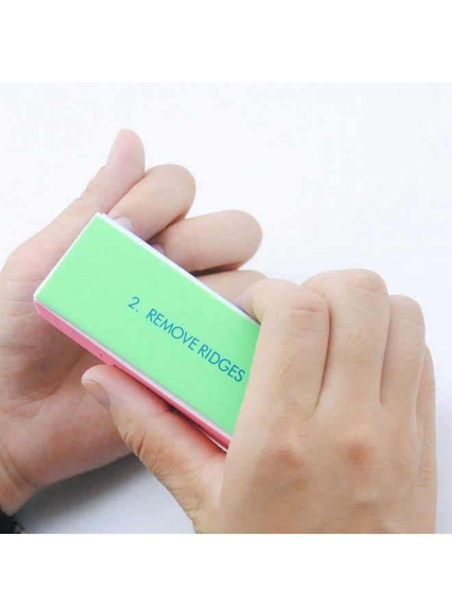 Yimart 5Pcsset Nail Art Buffer Block Nail File For Nail Polish Uv Gel Manicure Pedicure Buffing Sanding Polish (Flower) - Image 3