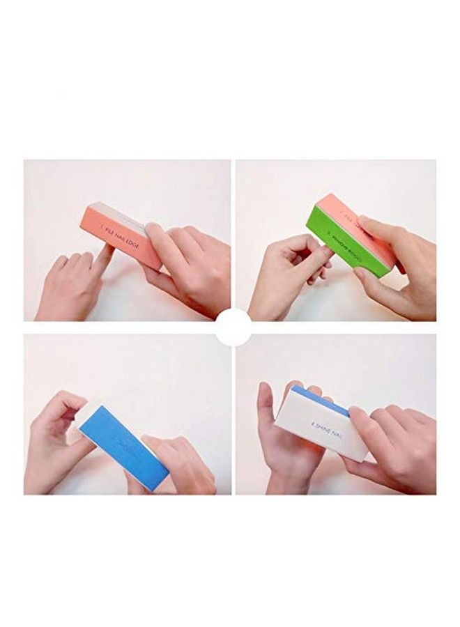Yimart 5Pcsset Nail Art Buffer Block Nail File For Nail Polish Uv Gel Manicure Pedicure Buffing Sanding Polish (Flower) - Image 5