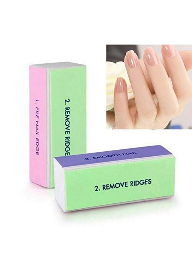 Yimart 5Pcsset Nail Art Buffer Block Nail File For Nail Polish Uv Gel Manicure Pedicure Buffing Sanding Polish (Flower) - Image 4