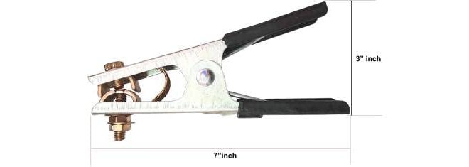 TheMujtaba Earth Clamp Spring Clamp With Braided Copper (400-600 AMPS) Shunt Steel Jaws - Image 3