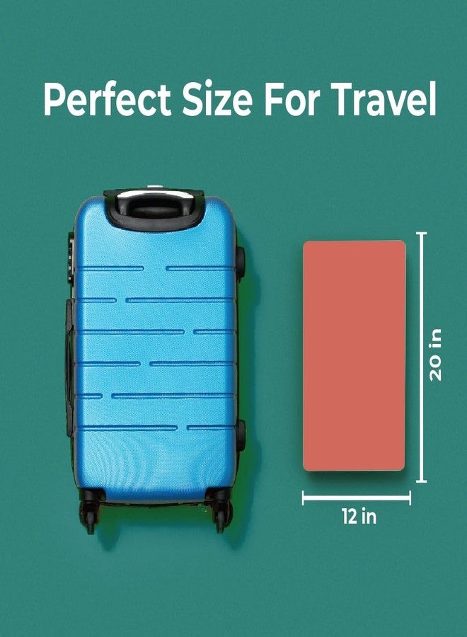 BLACK+DECKER Small Travel Desk Mat, Office Desk Pad, Computer Mat, Laptop Pad for Mobile Office, Computer Furniture Protector, Compact for Carry-On Bags, Ideal for Travel & Work (12"x 20"), Coral - Image 4