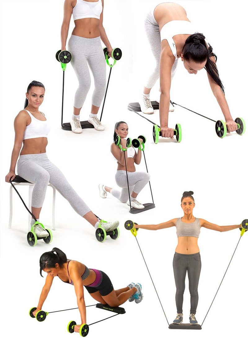 Revoflex Multifunctional Abdominal Wheel For Whole Body Training Workout, Perfect For Abs, Flat Belly, Core Strength, Weightloss, Body Shape, Leg Training, Hip Shape, Arm Training, Chest Expander, Biceps - Image 3