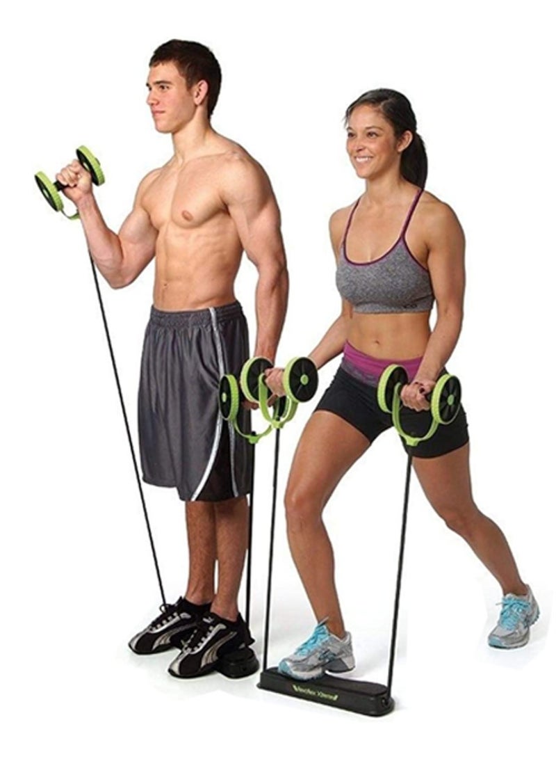 Revoflex Multifunctional Abdominal Wheel For Whole Body Training Workout, Perfect For Abs, Flat Belly, Core Strength, Weightloss, Body Shape, Leg Training, Hip Shape, Arm Training, Chest Expander, Biceps - Image 4