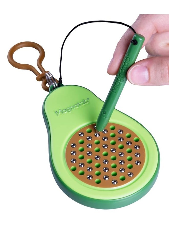 PlayMonster - PlayMonster Magnatab Minis  Avocado  Sensory Fidget Toy  Drawing Tool  Satisfying Sounds  TravelFriendly  Ages 3 - Image 1