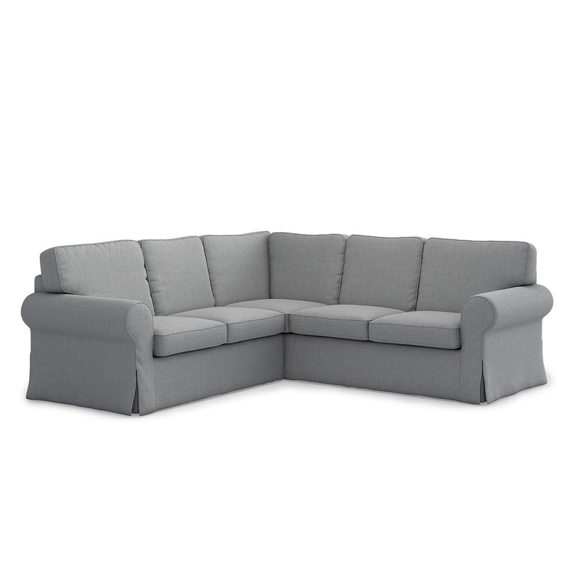 TLYESD TLYESD Ektorp Sectional Sofa Cover Replacement for IKEA Ektorp Sectional CoverEktorp 2 x 2 Sofa CoverEktorp Couch Cover Ektorp Cover OnlyLight Grey 