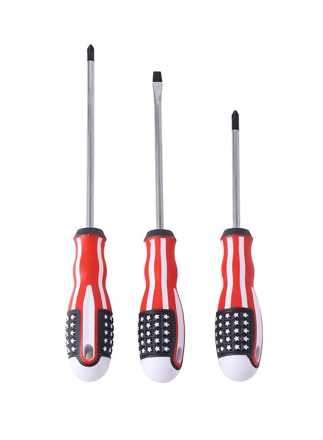 LAWAZIM American Flag Screwdriver Set 3-Piece |Professional Cushion Grip Screwdriver with High Torque | Rust Resistant Shaft, Non-Skid Handle for Repair Home Improvement Craft  - Image 1