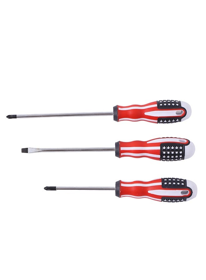 LAWAZIM American Flag Screwdriver Set 3-Piece |Professional Cushion Grip Screwdriver with High Torque | Rust Resistant Shaft, Non-Skid Handle for Repair Home Improvement Craft  - Image 4