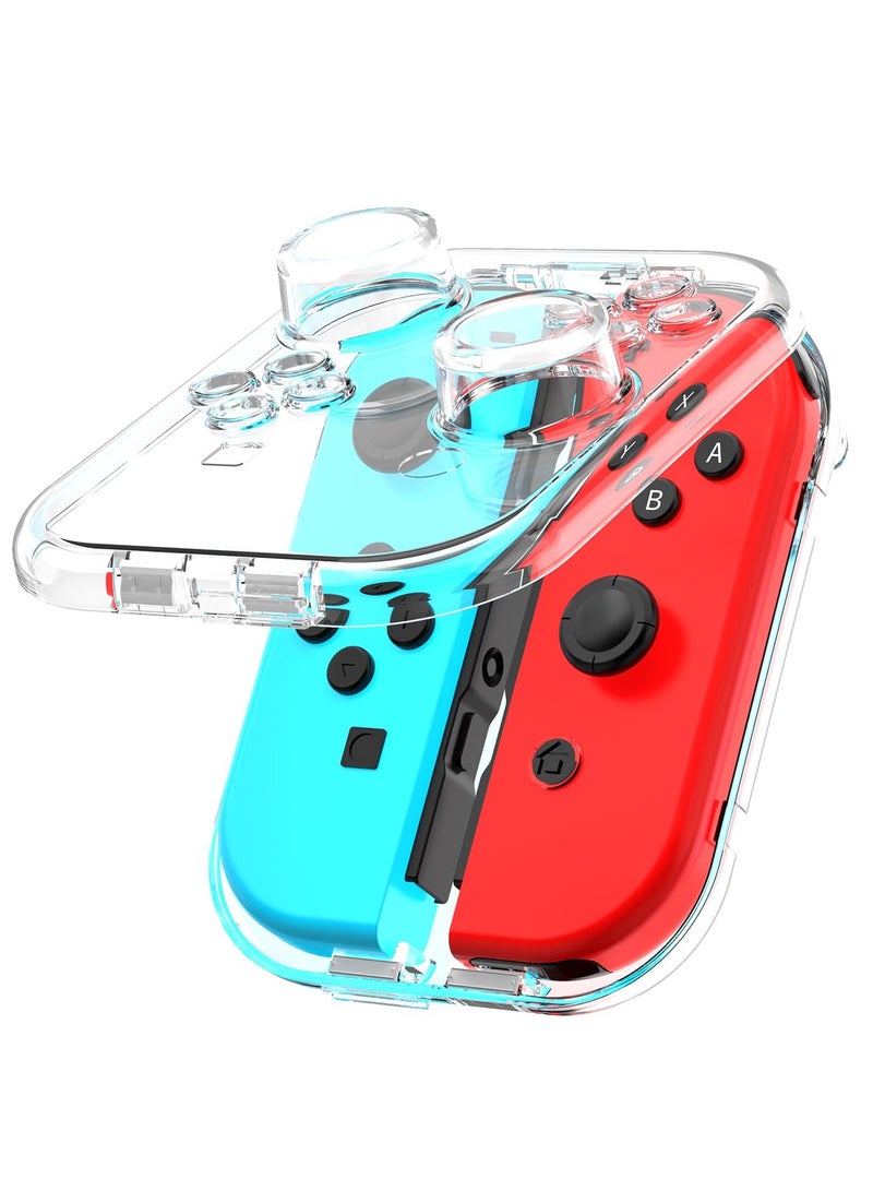 SANMUGEED Storage Case for Joy-con, Portable Dust-Proof Protective Box Compatible with Nintendo Switch Joy-Con, Switch/OLED PC Transparent Shell Case with Magnetic Closure  - Image 1