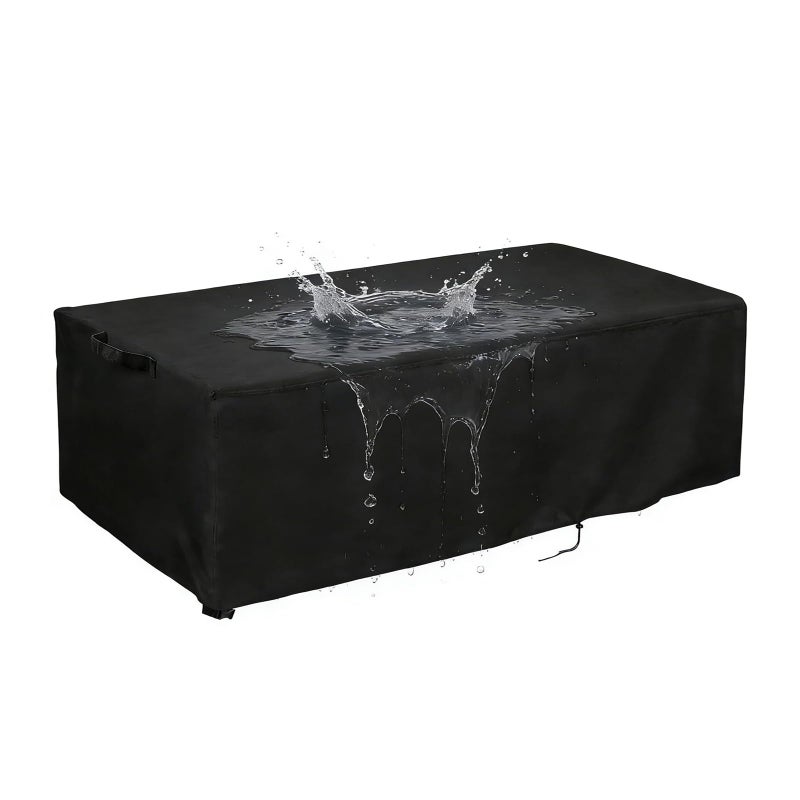 TheElves Tabletop Fire Pit Cover 28in Table Top Firepit Covers Rectangular Waterproof Heavy Duty for onlyfire ONLYFIRE OUTDOOR LIVING 28 Inch Portable Firepits 285x9x9 in - Image 2