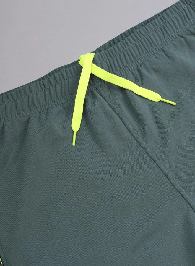 Technosport Technosport Solid Elasticated Trackpants with Pockets
