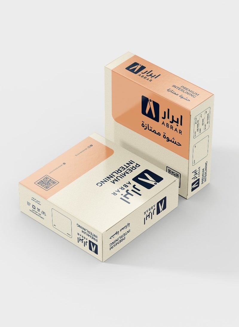 Abrar Premium Fusible Interlining Fabric Roll for Tailoring & Garment Support - Image 4