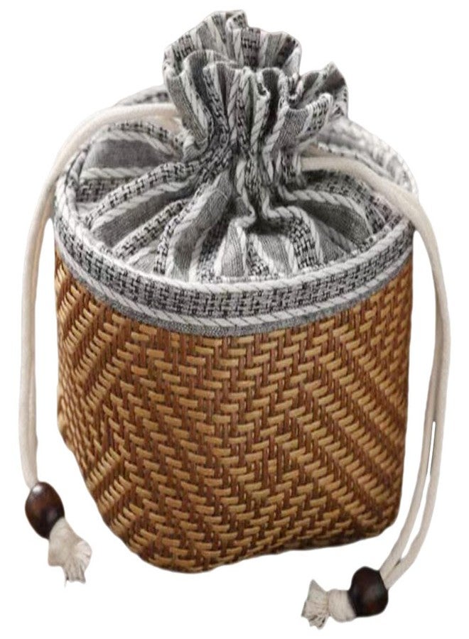 VINTORKY Portable Teapot Bag with Drawstring Closure Padded Tea Cup Holder Storage Bag for Travel Outdoor and Home Use - Image 1