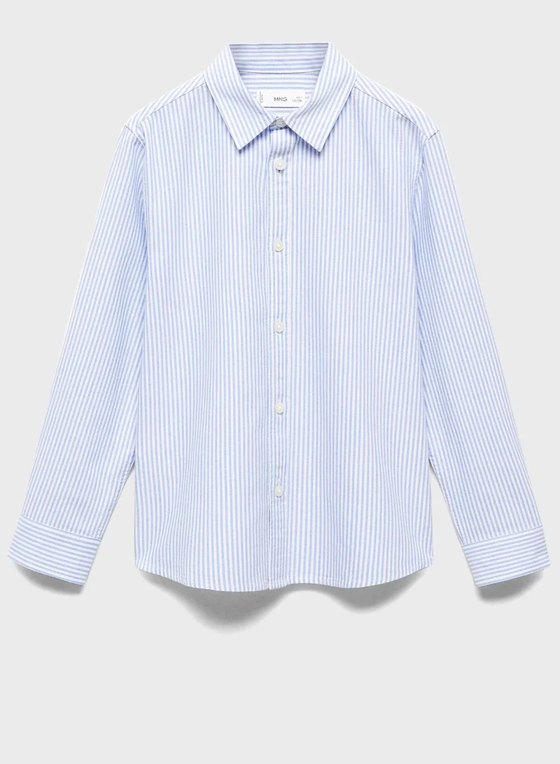 MANGO Kids Striped Shirt