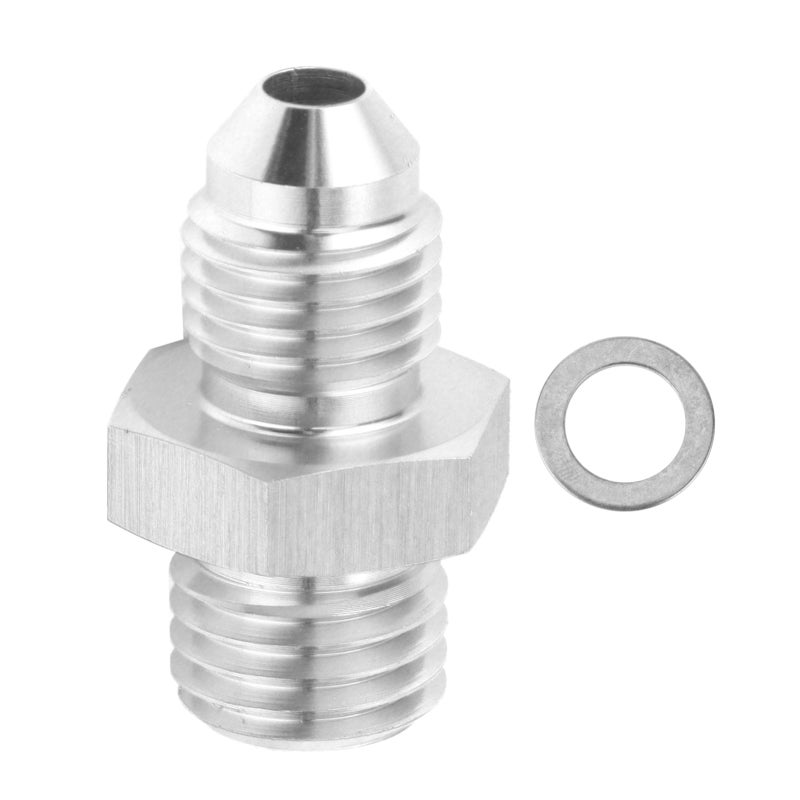 محول تغذية زيت التوربو M12x1.5mm من سبائك الألومنيوم - قطعة تركيب بديلة مباشرة لشاحن توربيني SAAB TD04L - وصلة متينة مضادة للتآكل للشاحن التوربيني - Image 1