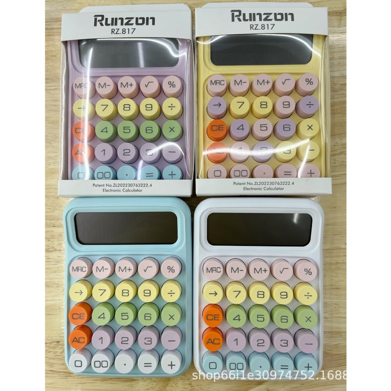 Dopamine Calculator Student Cute Ins Style Small Handheld Office Mechanical Button Computer Manufacturer Batch - Image 2