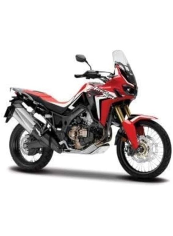 Maisto M34007-16910 Motorcycle Honda African Twin Motorbike 1:18 Scale Die-Cast Collectible, Red