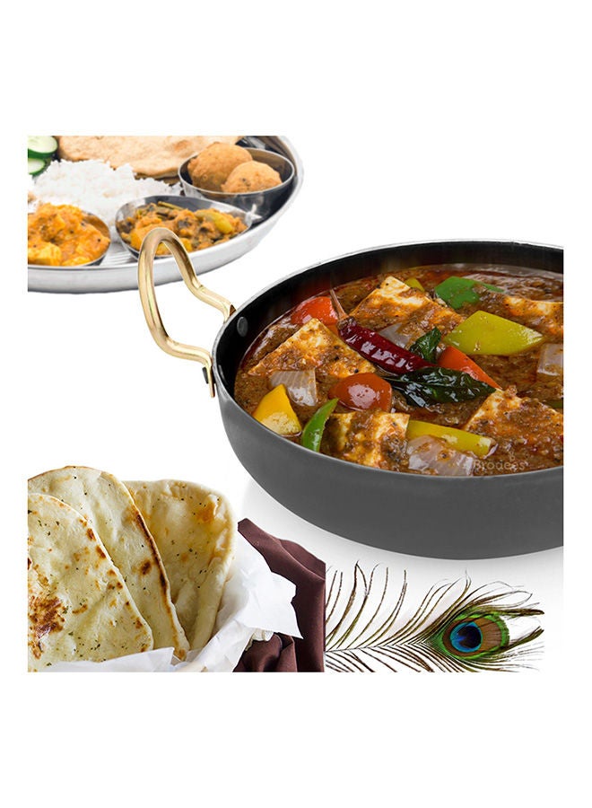 Home Box الحديد المطاوع الحديديك مسطحة القاع Kadhai  - Image 4