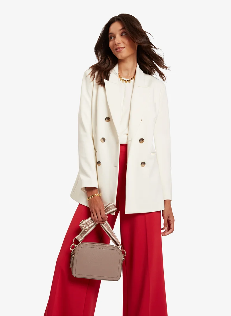 تيد بيكر Webbing Leather Crossbody Bag