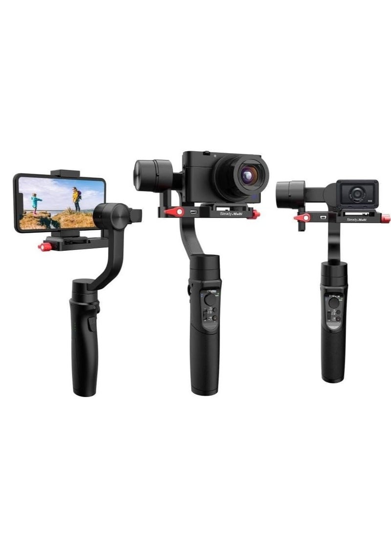 Gimbal Stabilizer For Smartphone 3 Axis Handheld Gesture Control Phone Gimbal With Professional Macro Photography Lens For Smartphone Macro Lenses Fits For Almost All Phone - Image 2
