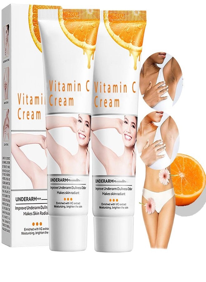Crema para Aclarar las Axilas y Partes Intimas, Para Piel Entrepierna, Manchas Codos, Piernas Zonas, Íntimas Cara Axilas, Rodillas Cuello 50G (2 bottles loción de cuidado de axilas y partes intimas) - Image 1
