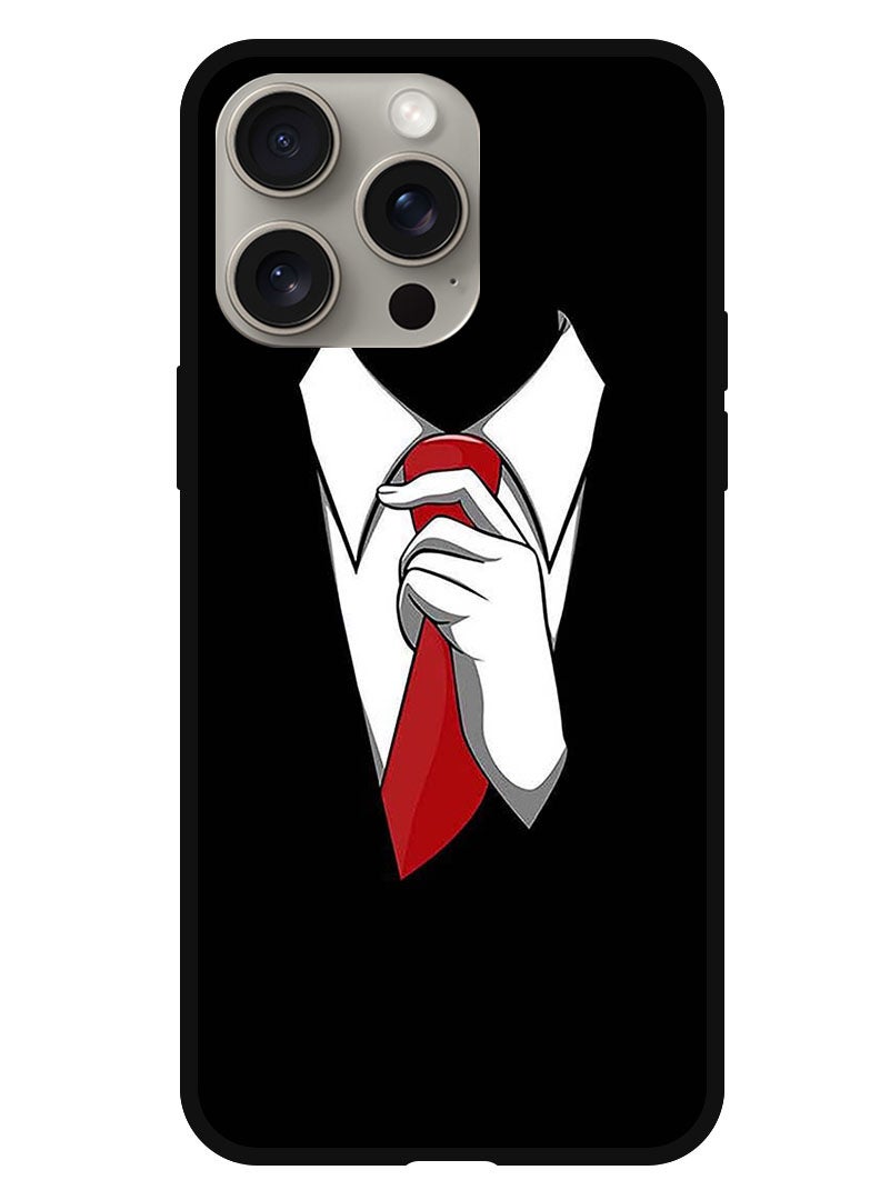 Theodor Protective Case Anti Scratch Shock Proof Bumper Cover For iPhone 15 Pro Max Men Suit - Image 1