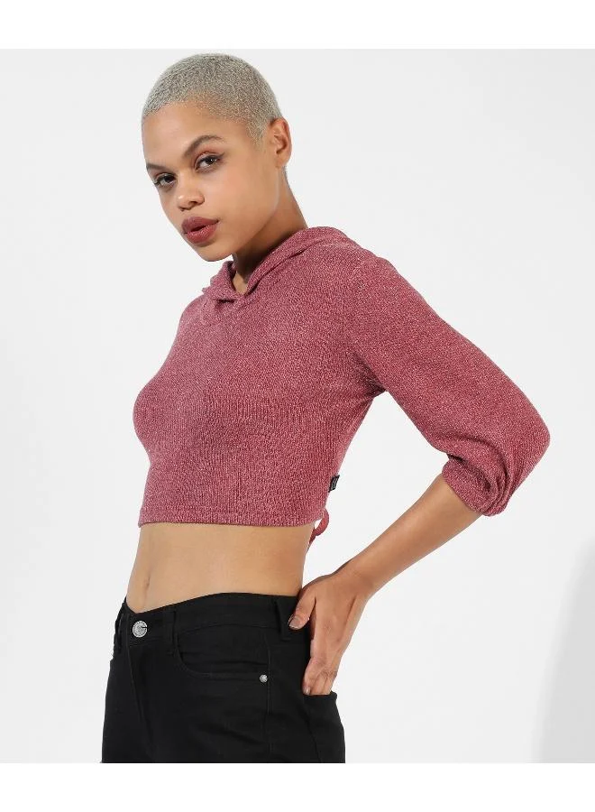 Pinacolada  Women's Pink Textured Regular Fit Top for Women | Best Price UAE