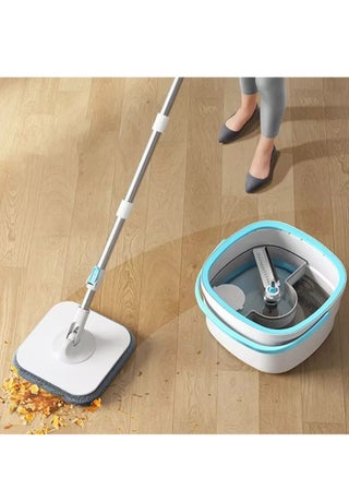 Kaigital Spin Mop and Bucket System with Separate Clean/Dirty, Spinning Mops for Floor Cleaning with Dry Wet Self Wringing, Microfiber Spin Mop with 2Pads - pzsku/ZB390F5B32D2F0CB89450Z/45/_/1686044938/ab10cbed-8eff-4328-a2a0-a7be49e9d4ca