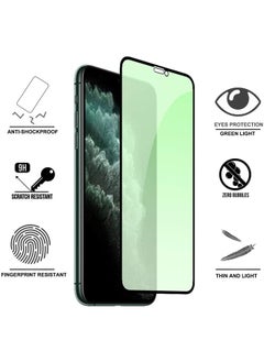 NuSense Eyes Protection Anti Glare Green Light Tempered Glass Screen Protector For Iphone 11 And Iphone Xr,Anti Blue Light Tempered Glass Eye Protect Shockproof Anti Fingerprint Protector  - Image 3