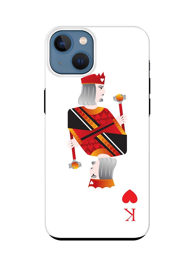 Stylizedd Tough Pro Series Case for Apple iPhone 14 Plus Case Dual Layer hybrid PC & TPU Customized Mobile Cover Shield with inner TPU protection Matte Finish - King Of Hearts 
