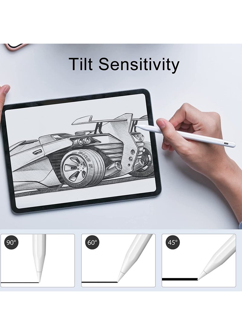 ELTRAZONE - Stylus Pen for iPad, 13 mins Fast Charging Apple iPad Pencil with Palm Rejection, Tilt Sensitivity, Work for 2018-2022 iPad Air 3/4/5, iPad Mini 5/6, iPad 6/7/8/9/10, iPad Pro 11", iPad Pro 12.9" - Image 1