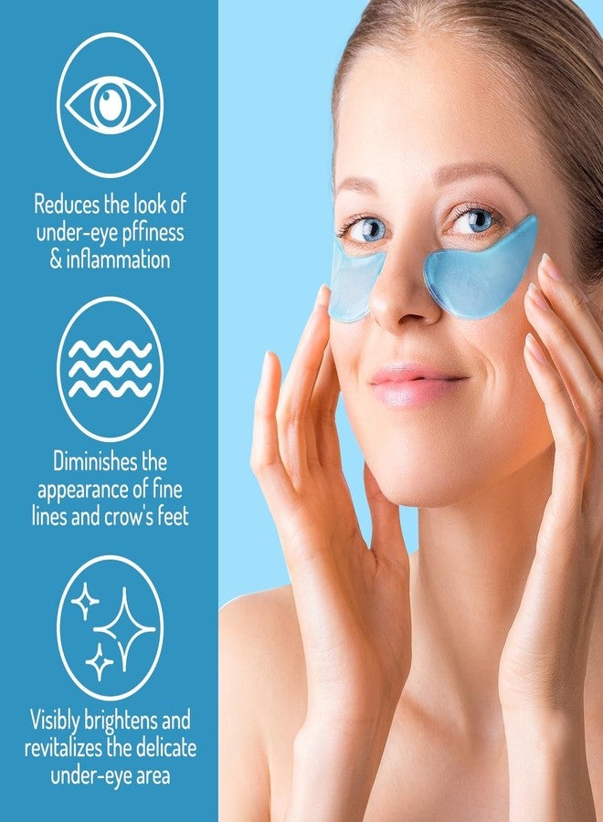 AOAO Revitalizing Under Eye Patches, 30 Pairs Brightening & Smoothing Eye Gels with Retinol, Collagen, Hyaluronic Acid, Hydrating Cooling Anti Aging Under Eye Masks for Dark Circles, Puffiness & Fine Lines - Image 4