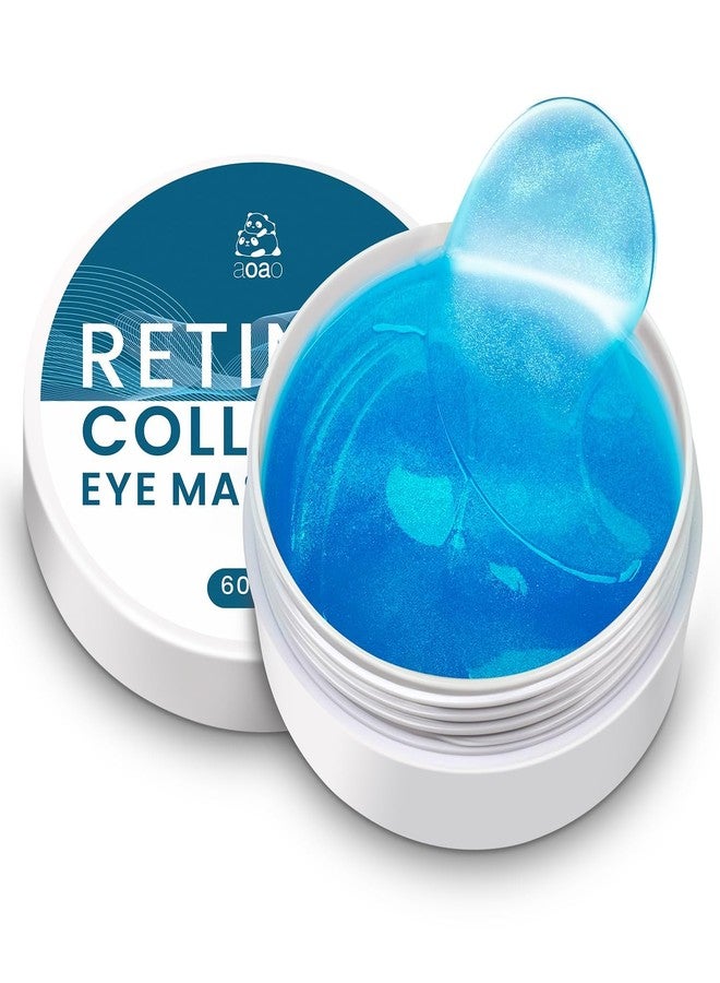AOAO Revitalizing Under Eye Patches, 30 Pairs Brightening & Smoothing Eye Gels with Retinol, Collagen, Hyaluronic Acid, Hydrating Cooling Anti Aging Under Eye Masks for Dark Circles, Puffiness & Fine Lines - Image 1