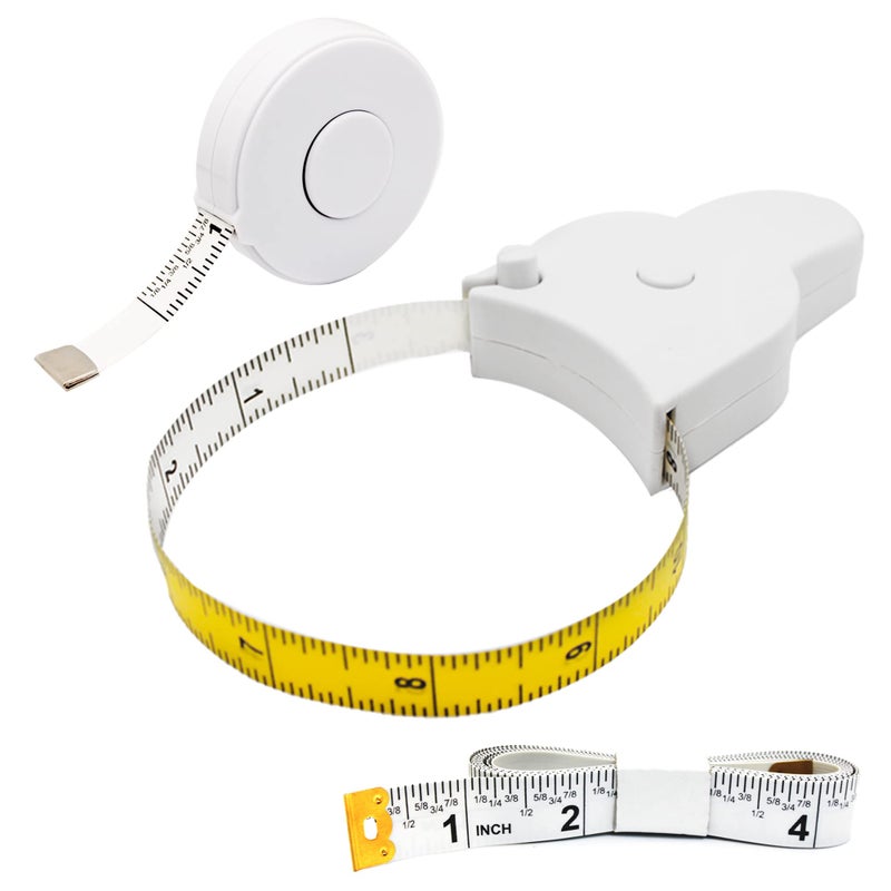 PERFECT MEASURING TAPE 3 Piece Measuring Tape for Body Kit - Automatic Telescopic 80 Inch Tape Measure Body Measuring Tape for Weight Loss, Muscle Gain - Metric Body Measure Tape Retractable & Self-Tightening - Image 1
