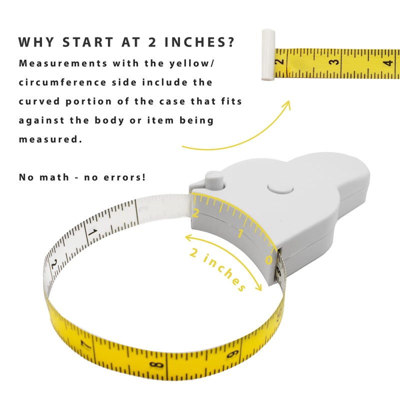 PERFECT MEASURING TAPE 3 Piece Measuring Tape for Body Kit - Automatic Telescopic 80 Inch Tape Measure Body Measuring Tape for Weight Loss, Muscle Gain - Metric Body Measure Tape Retractable & Self-Tightening - Image 3