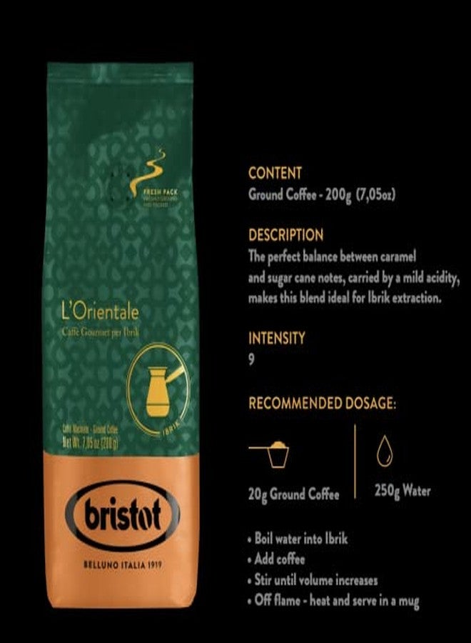 Bristot L'Orientale | Gourmet Coffee for Ibrik | Ground Coffee | 7.05 oz /200g - Image 3