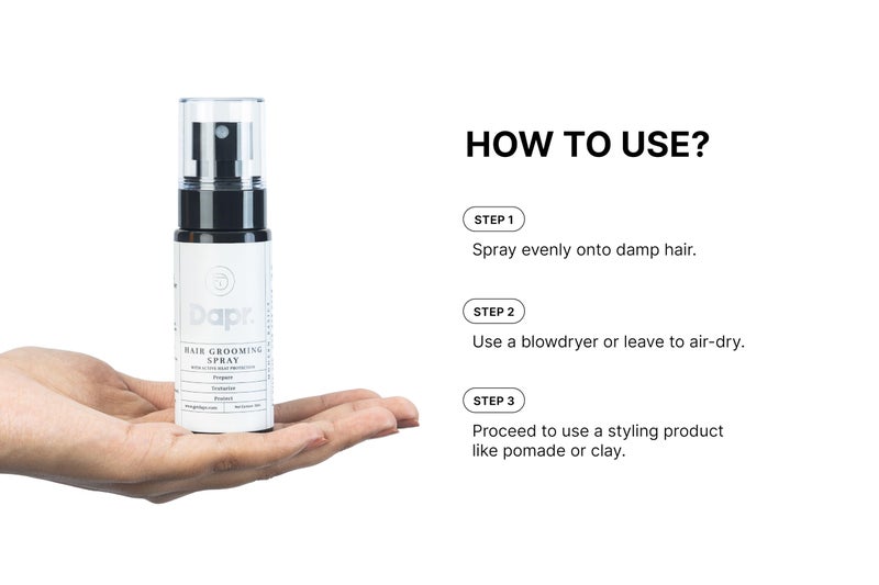 Dapr. Hair Grooming Texture Spray (50 ml) with active heat protection - Image 5