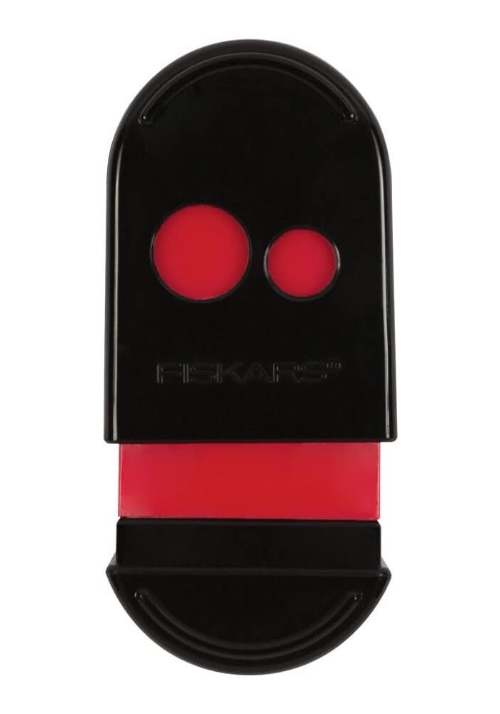 Fiskars Squeeze Sharpener for Kids 5+ - Crayon and Pencil Sharpener - Ideal Back to School Supply - Image 1