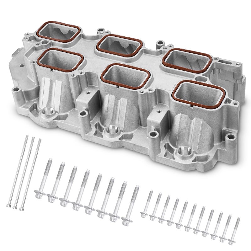 Upgraded Full Aluminum Engine Lower Intake Manifold with Gasket and Bolts Compatible with Jeep Dodge Chrysler Ram Cherokee Wrangler Journey Grand Caravan Durango Charger Challenger ProMaster 36L V6
